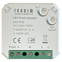 Tradim Pulsdimmer 3-200W | Fase afsnijding (RC) | Tradim  LDR04044