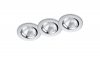 Aanbieding: 3x Led inbouwspot | Rond | Pamir | Chroom | Dimbaar | Ø 72mm | 5.5W LTR00067 - 1