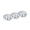 Aanbieding: 3x Led inbouwspot | Rond | Zagros | Chroom | Dimbaar | Ø 72mm | IP65 | 5.5W LTR00032 - 1