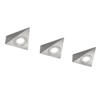 Trio Ecco wandlampen nikkelkleurig 3W (drie stuks)  LTR00111