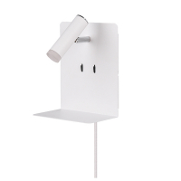 Trio Element wandlamp met USB 3W + 2 x 1.5W wit  LTR00253