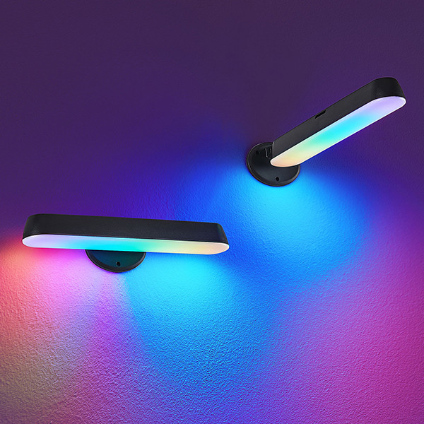 Gaming tafellamp | RGB | Zwart | Geluidsbediening | Trio Lighting LTR00802 - 5