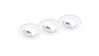 Trio Inbouwarmatuur Jura rond geschikt voor GU10 (Trio, Wit, 3 stuks)  LTR00040