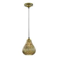 Trio Jasmin hanglamp oud brons, geschikt voor 1 x E14  LTR00179