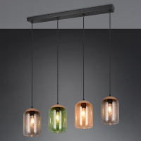 Trio LED Hanglamp | Cork | Rond | Zwart | IP20 | Trio Lighting  LTR00582