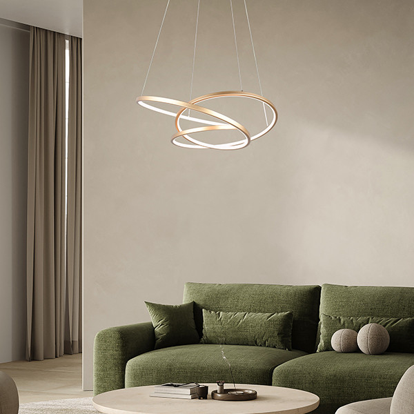 LED Hanglamp | Darvin | Rond | Goud | Dimbaar | IP20 | Trio Lighting LTR00747 - 5