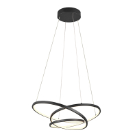 LED Hanglamp | Darvin | Rond | Mat zwart | Dimbaar | IP20 | Trio Lighting LTR00746