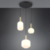 LED Hanglamp | Diva | Rond | Messing | 3 lampen | IP20 | Trio Lighting LTR00590 - 1