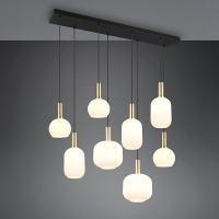 LED Hanglamp | Diva | Rond | Messing | 5 lampen | IP20 | Trio Lighting LTR00588