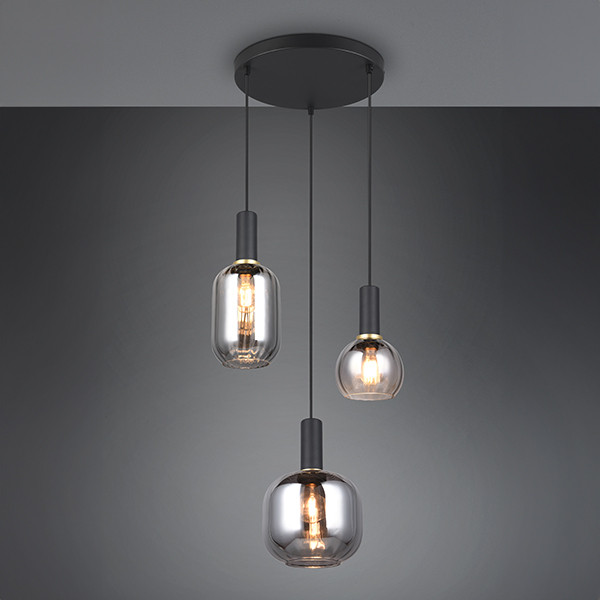 Trio LED Hanglamp | Diva | Rond | Zwart | IP20 | Trio Lighting  LTR00591 - 1