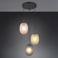 Trio LED Hanglamp | Facette | Rond | Zwart | IP20 | Trio Lighting  LTR00598