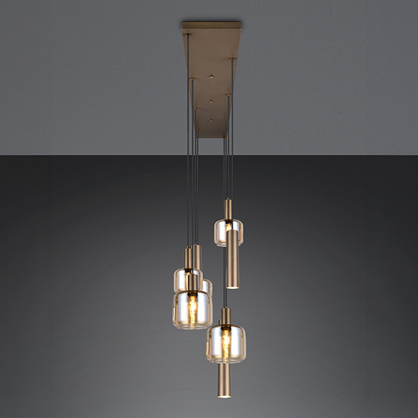 LED Hanglamp | Mataro 8 | Rond | Platinum Bruin | IP20 | Trio Lighting LTR00914 - 2