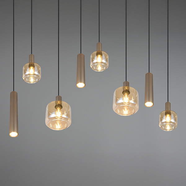 LED Hanglamp | Mataro 8 | Rond | Platinum Bruin | IP20 | Trio Lighting LTR00914 - 3