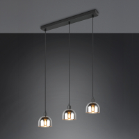 Trio LED Hanglamp E14 | Molly | Rond | Zwart | IP20 | Trio Lighting  LTR00544