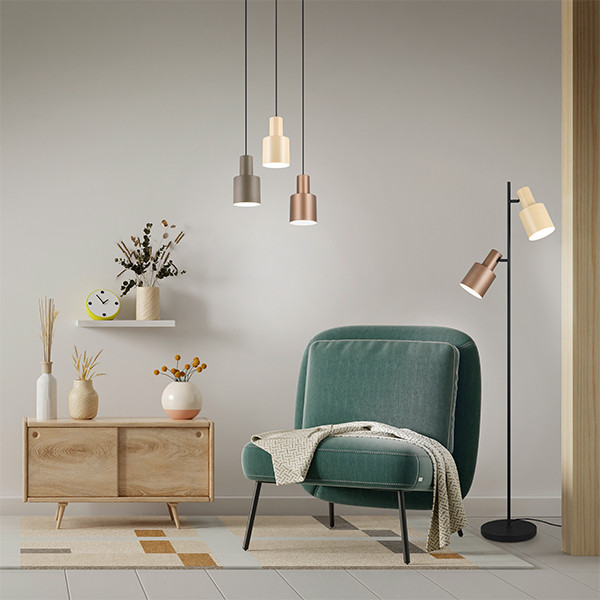 LED Hanglamp E27 | Agudo | Champagne mix | Verstelbaar | IP20 | 3 stuks | Trio Lighting LTR00749 - 5