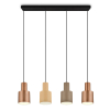 LED Hanglamp E27 | Agudo | Champagne mix | Verstelbaar | IP20 | 4 stuks | Trio Lighting LTR00748 - 2