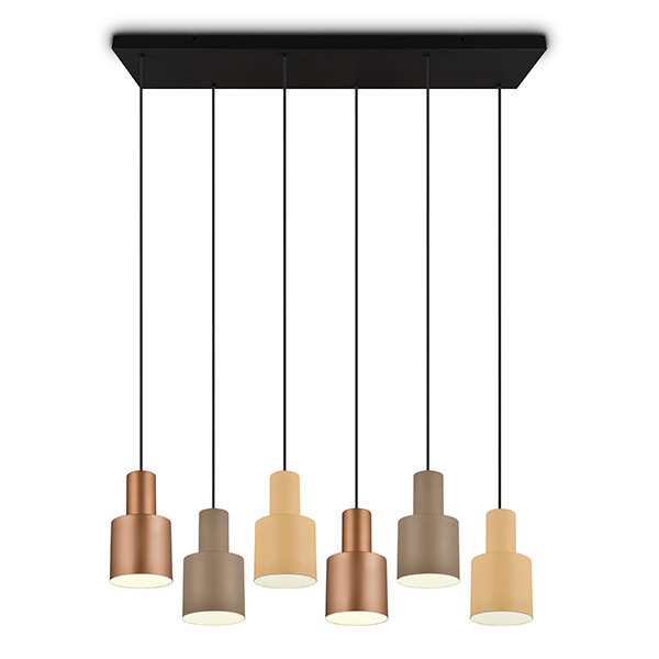 LED Hanglamp E27 | Agudo | Champagne mix | Verstelbaar | IP20 | 6 stuks | Trio Lighting LTR00752 - 2