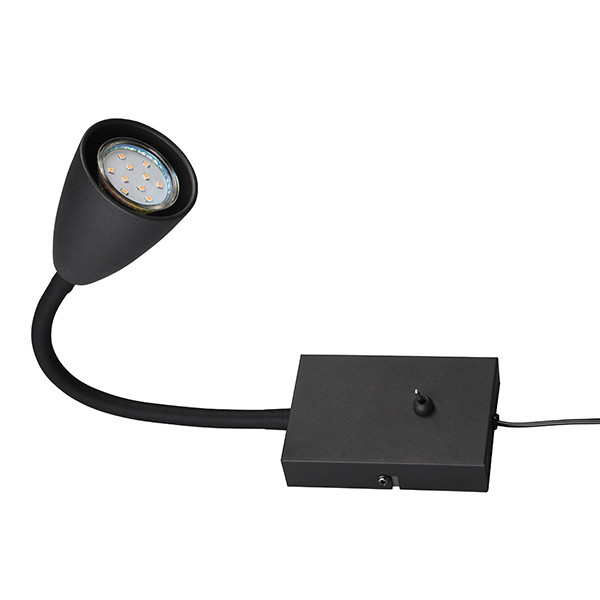 LED Klemlamp GU10 | Wanda | Rond | Zwart | IP20 | Schakelaar | Trio Lighting LTR00761 - 3