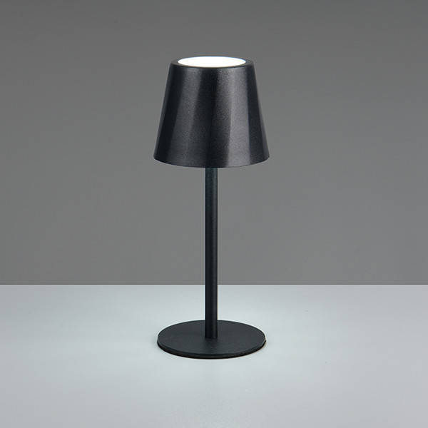 Trio LED Oplaadbare tafellamp | Diaz | 2700-6500K | Dimbaar | IP44 | Zwart | Trio Lighting  LTR00701 - 1