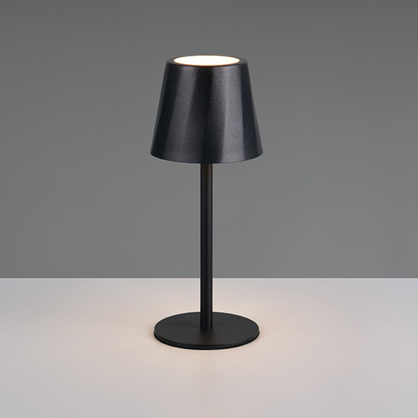 Trio LED Oplaadbare tafellamp | Diaz | 2700-6500K | Dimbaar | IP44 | Zwart | Trio Lighting  LTR00701 - 2