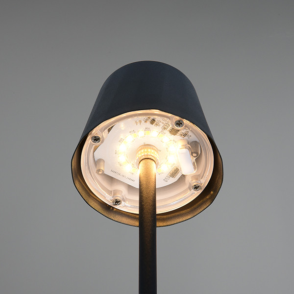 Trio LED Oplaadbare tafellamp | Diaz | 2700-6500K | Dimbaar | IP44 | Zwart | Trio Lighting  LTR00701 - 3