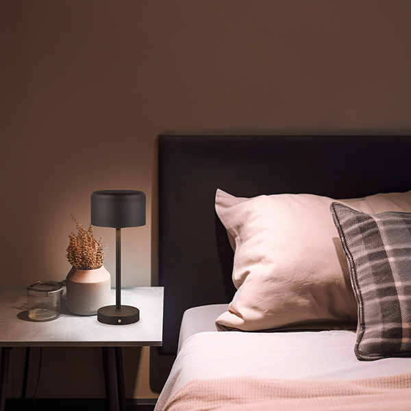 LED Oplaadbare tafellamp | Jeff | 3000K | Dimbaar | IP20 | Zwart | Trio Lighting LTR00780 - 5
