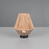 Trio LED Oplaadbare tafellamp | Lira | 3000K | Dimbaar | Bruin | Trio Lighting  LTR00711 - 1