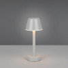 Trio LED Oplaadbare tafellamp | Vidal | 3000K | Dimbaar | IP44 | Grijs | Trio Lighting  LTR00703 - 1