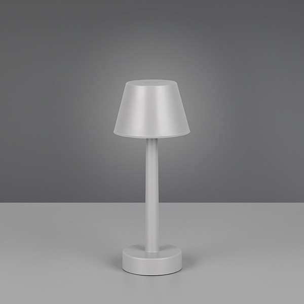 Trio LED Oplaadbare tafellamp | Vidal | 3000K | Dimbaar | IP44 | Grijs | Trio Lighting  LTR00703 - 2
