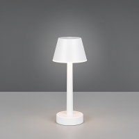 Trio LED Oplaadbare tafellamp | Vidal | 3000K | Dimbaar | IP44 | Wit | Trio Lighting  LTR00704