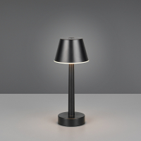 Trio LED Oplaadbare tafellamp | Vidal | 3000K | Dimbaar | IP44 | Zwart | Trio Lighting  LTR00705