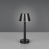 Trio LED Oplaadbare tafellamp | Vidal | 3000K | Dimbaar | IP44 | Zwart | Trio Lighting  LTR00705 - 2