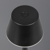 Trio LED Oplaadbare tafellamp | Vidal | 3000K | Dimbaar | IP44 | Zwart | Trio Lighting  LTR00705 - 6