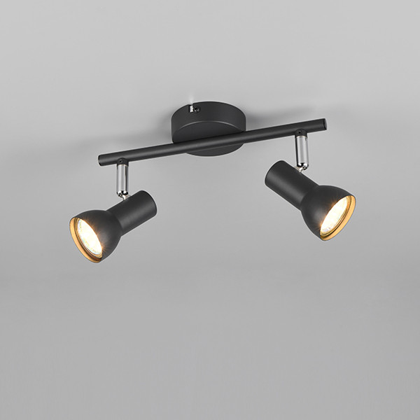 LED Plafond-/wandspot | Cantar | Rond | Zwart | IP20 | Trio Lighting LTR00521 - 1