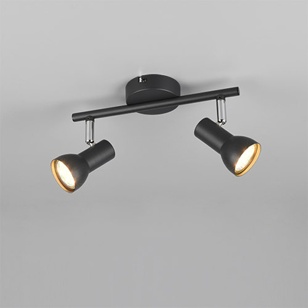 LED Plafond-/wandspot | Cantar | Rond | Zwart | IP20 | Trio Lighting LTR00521 - 2