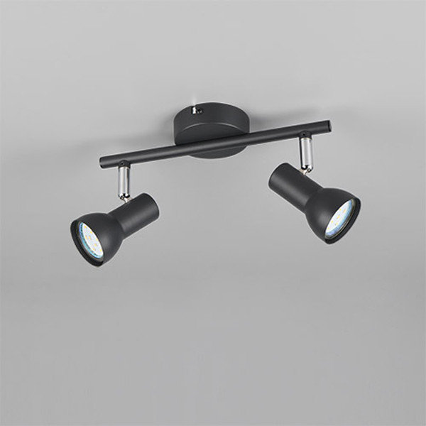 LED Plafond-/wandspot | Cantar | Rond | Zwart | IP20 | Trio Lighting LTR00521 - 4