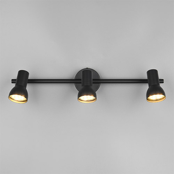 LED Plafond-/wandspot | Cantar | Rond | Zwart | IP20 | Trio Lighting LTR00523 - 3