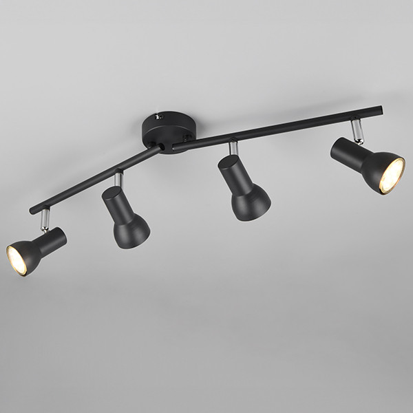 LED Plafond-/wandspot | Cantar | Rond | Zwart | IP20 | Trio Lighting LTR00525 - 1