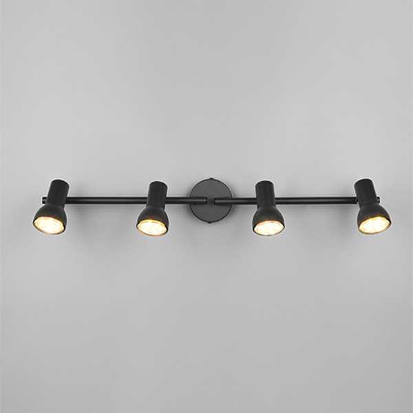 LED Plafond-/wandspot | Cantar | Rond | Zwart | IP20 | Trio Lighting LTR00525 - 4