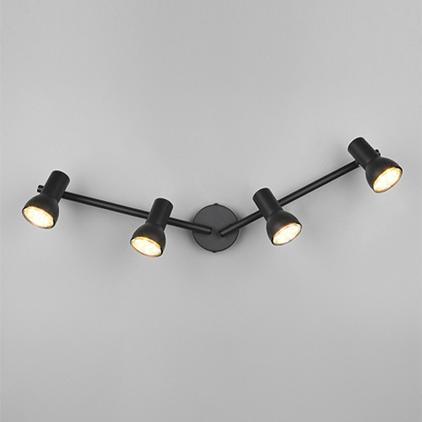 LED Plafond-/wandspot | Cantar | Rond | Zwart | IP20 | Trio Lighting LTR00525 - 5