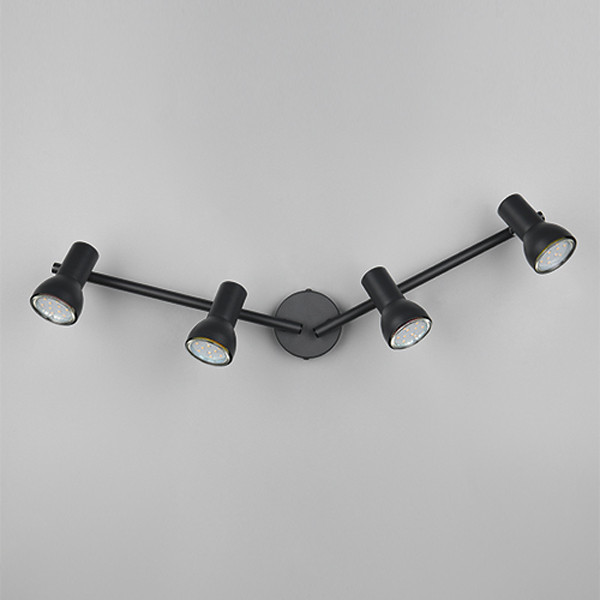 LED Plafond-/wandspot | Cantar | Rond | Zwart | IP20 | Trio Lighting LTR00525 - 9