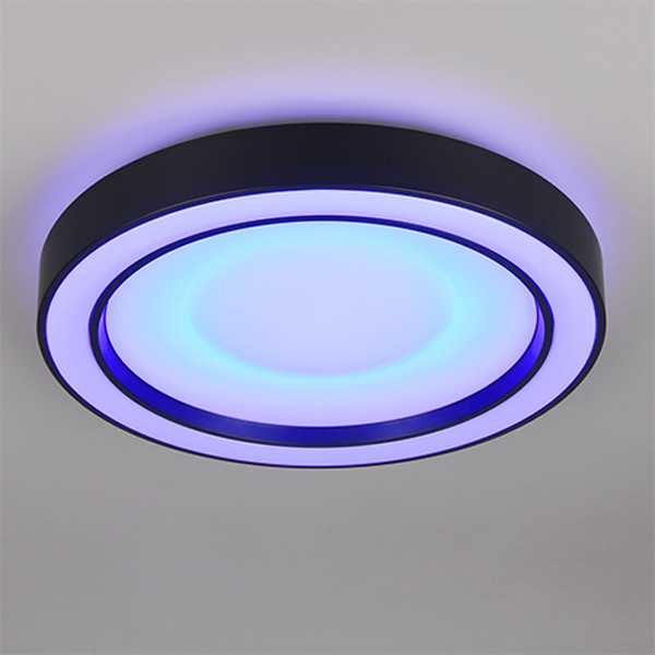 Trio LED Plafondlamp | Arco | Rond | 2700-6000K | Zwart | IP20 | 22W | Trio Lighting  LTR00489 - 6