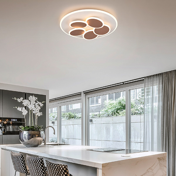 LED Plafondlamp | Mandala | Rond | Grijs | Timer | IP20 | Trio Lighting LTR00753 - 5