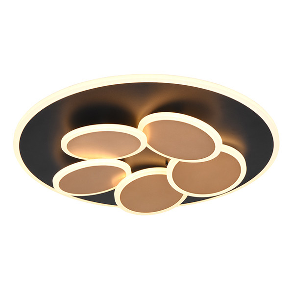 LED Plafondlamp | Mandala | Rond | Zwart-Goud | Timer | IP20 | Trio Lighting LTR00741 - 1