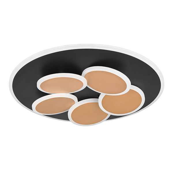 LED Plafondlamp | Mandala | Rond | Zwart-Goud | Timer | IP20 | Trio Lighting LTR00741 - 4