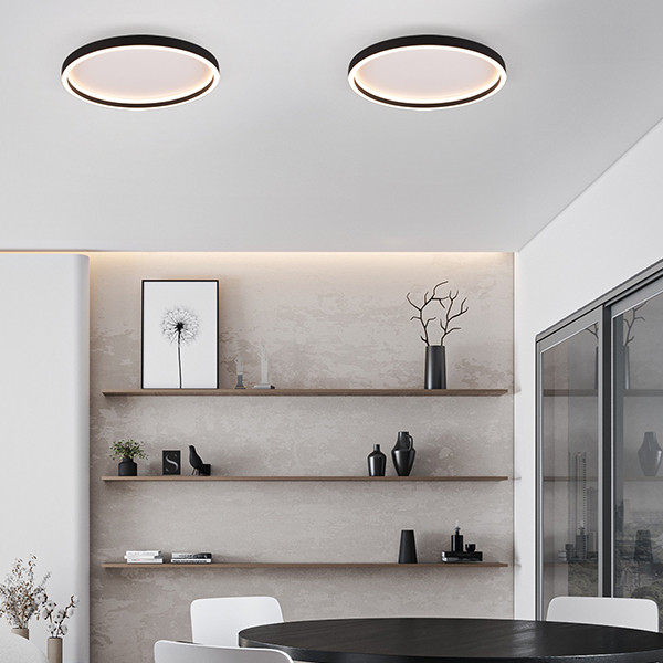 LED Plafondlamp | Rotonda | Rond | Zwart | Ø 35 cm | IP20 | Trio Lighting LTR00842 - 5