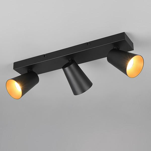Trio LED Plafondspot | Sharp | Rond | Zwart | IP20 | Trio Lighting  LTR00659 - 1