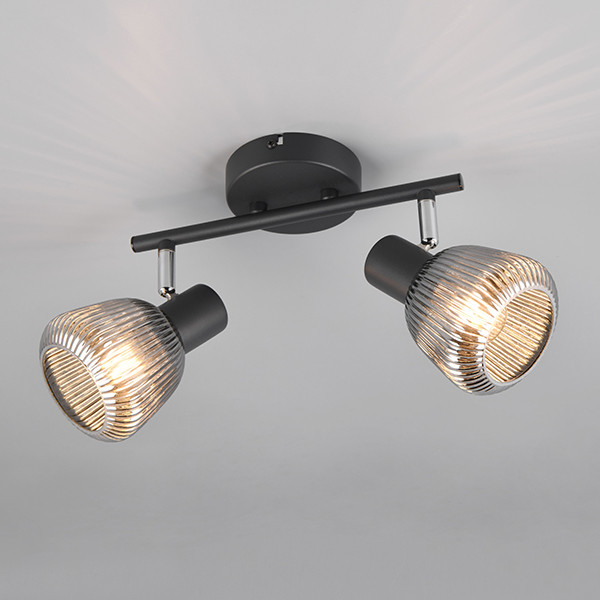 Trio LED Plafondspot | Tarifa | Rond | Zwart | IP20 | Trio Lighting  LTR00688 - 1