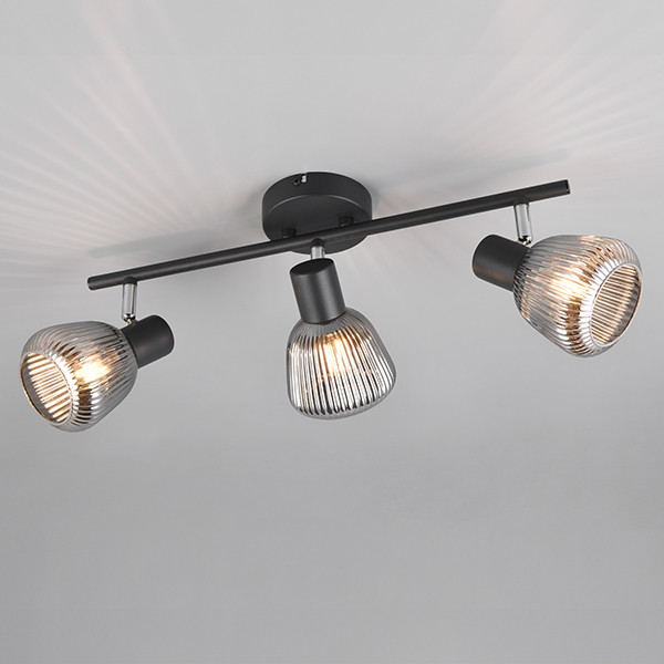 Trio LED Plafondspot | Tarifa | Rond | Zwart | IP20 | Trio Lighting  LTR00689 - 1