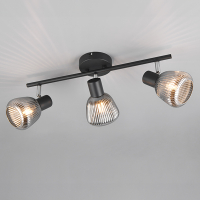 Trio LED Plafondspot | Tarifa | Rond | Zwart | IP20 | Trio Lighting  LTR00689